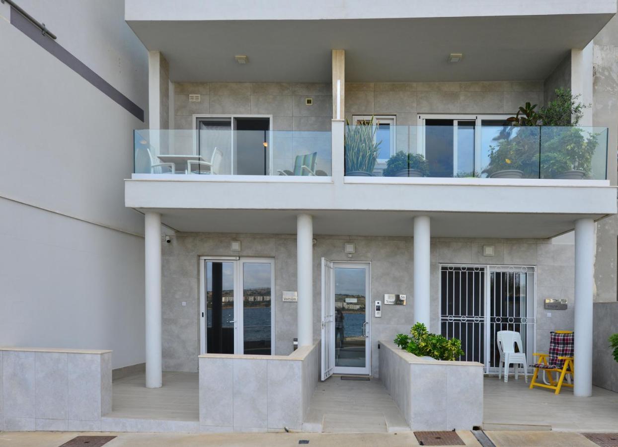 Beachfront With Seaviews Apartment No56 Award Winner Unbeatable Location For Closeness To The Sea Ideal For Guests Looking For Winter Spring And Autumn Breaks In Sunny Malta Also Ideal For Coastal Hikers Mellieħa Exterior foto